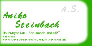 aniko steinbach business card